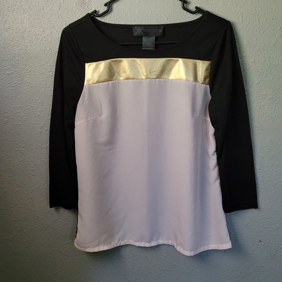 Kardashian Kollection Tops - Kardashian Kollection 3/4 Sleeve Blouse Top Women's Size Medium